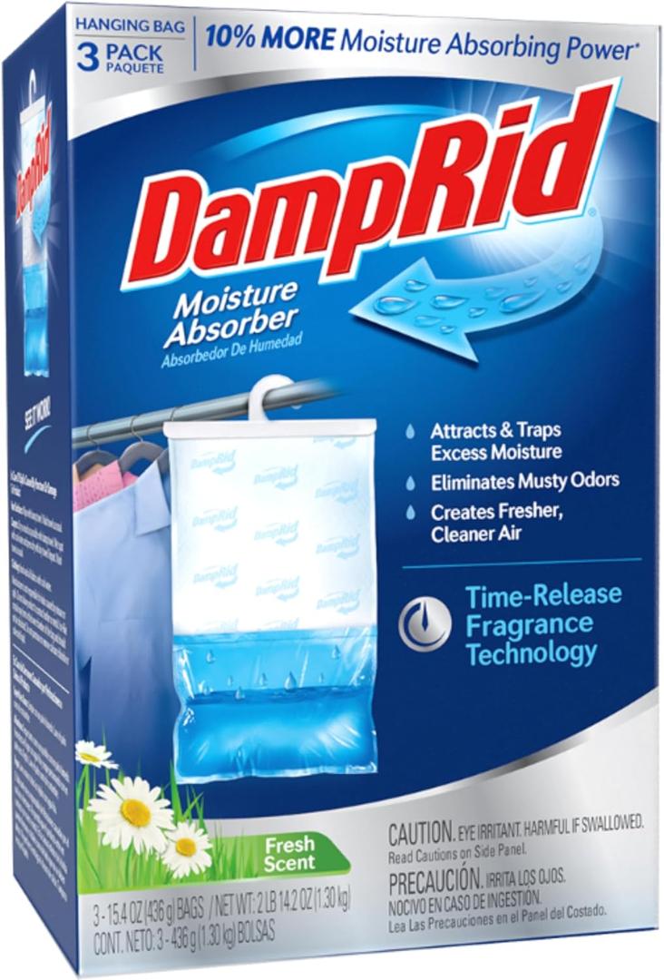 Damprid, Moisture Absorber Absorbedor De Humedad, 15.4 Ounce, 3 Count