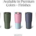 BrMate Nav 25oz 100% Leak Proof Insulated Travel Tumbler with Magnetic BevLock Lid - Double Wall Cup-Holder Friendly Stainless Steel Mug (Lavender)