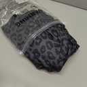 RoseSeek Women's Leopard Print Wide Leg Pants Patched Elastic Waist Casual Loose Trousers XX-Small Tall