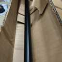 Amazon Basics No Drill Easy Install Sturdy Shower Curtain Tension Rod, Adjustable 42-73" Length, Black, Bathtub