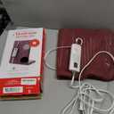 Sunbeam XL Back Neck and Shoulder Heat Therapy 12 x 24 with Auto Shut Off 6 Settings Machine-Washable Comfortable Microplush Fabric - Burgundy