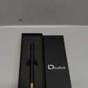 DIUDUS Leather Edge Dye Pen Edge Dye Roller Pen Wood Handle Stainless Steel Top Edge Dye Roller Oil Pen, Leather Edge Painting Roller Tools for Leather Craft Working (Black-1)
