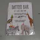 Birthday Party Animals Sign Tattoo Bar Sign Temporary Tattoo Station, Safari Birthday Decoration, Animals Theme Table Signs-PDLP15