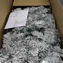 7.5 ft. Unlit Premium Snow Flocked Hinged Artificial Christmas Tree with Metal Stand