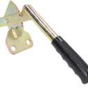 Keenso Hand Brake Lever Handle Antislip Galvanized Steel Emergency Brake Handle Universal for Trailer RV