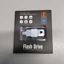 Thumb Drive for iPhone 512GB, 4 in 1 USB Type C Memory Stick, Photo Stick External Storage Flash Drive for iPhone iPad Android Computer, Sky Blue