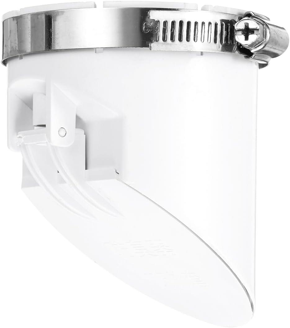 uxcell PVC Sewer Backflow Preventer, Anti-Odor Core for 75mm/3inch OD Horizontal Tube in Sewage Tanks, White