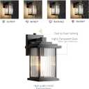 Upgraded Outdoor Light Camera Fixture, Dusk to Dawn Porch Light with Camera, Modern Exterior Wall Sconce Porch Light Fixture, Waterproof Exterior Light Fixture, 5G WIFI Connection Outdoor Wall Light