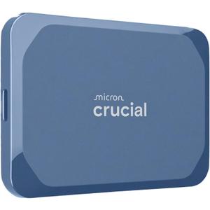 Crucial X10 4TB Portable SSD, Up to 2,100MB/s, USB 3.2 USB-C, External Solid State Drive, Compatible with Windows, Mac & Android, Durable Storage for Games, Photos & Files, Blue - CT4000X10SSD9-02