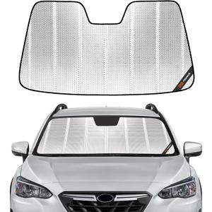 Pigenius Windshield Sunshade for Subaru Crosstrek 2018-2023, Impreza 2017-2023. Without Eyesight Driver Assist, Custom Front Window Shade - BLAZBLOCK