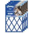 Kleenex Allergen Air Filter 16x25x1 Inches - 8 MERV RATING (4-Pack)