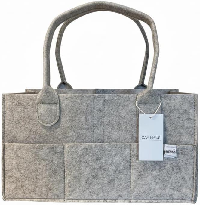 Diaper Caddy - Nursery Storage Bin and Car Organizer for Diapers and Baby Wipes