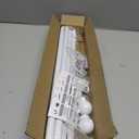 Thestoa Curtain Rods for Windows 48 to 84-92 Inch, White, Stainless Steel Rods for Bedroom, Living Room, Kitchen, Farmhouse, Outdoor