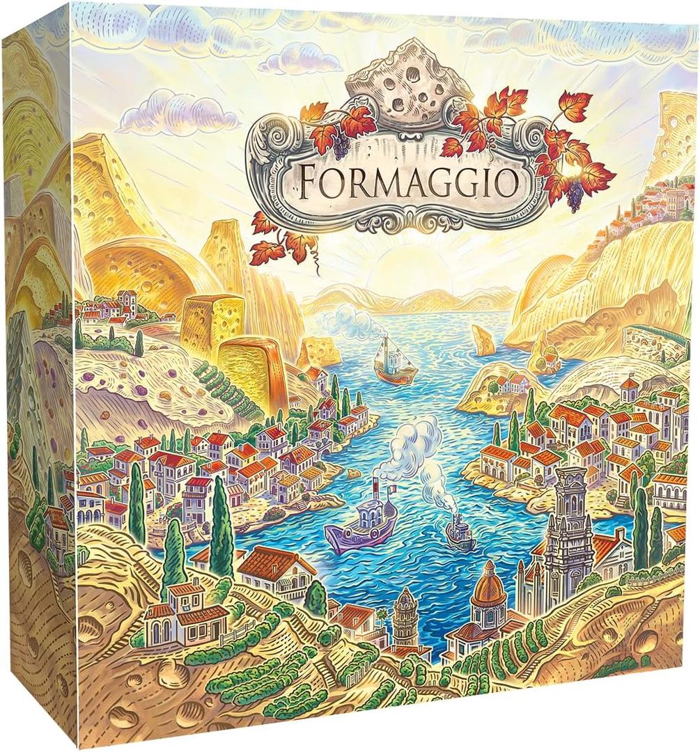 Formaggio Board Game (limited Edition) - The Italian Cheesemaking Euro Strategy Game, Worker-Placement, Family Fun for Kids & Adults, Ages 14+, 1-4 Players, 40 Min Playtime by R2i Games