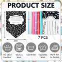 2 x Tenceur 7 Pcs Pencil Classroom Curtain Welcome Back to School Curtain, 5.9"W x 7.9"L