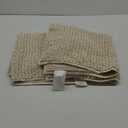 Beige Bathroom Rugs 2 Piece Set - 17" x 24" + 20" x 32", Non-Slip Extra Soft Absorbent Chenille Bath Rugs, Quick Dry Shaggy Shower Bathroom Floor Mat
