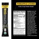 Probiotic + Electrolyte Hydration Drink Mix, with Vitamins D & B12, USDA Organic, NSF Certified for Sport, Subtle Pineapple Lychee Flavor, Naturally Light Taste, 10 Sticks, Expiry: 05/2027