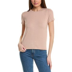 Velvet by Graham & Spencer Women's Solana by Jenny Graham Crew Neck TeeT-Shirt (Small, Nude)