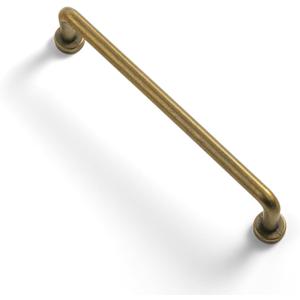 Goo-Ki 12 Pack 5'' Center to Center Antique Brass Cabinet Bar Pulls Vintage Drawer Handles Closet Classic Retro Home Kitchen Improvement Hardware