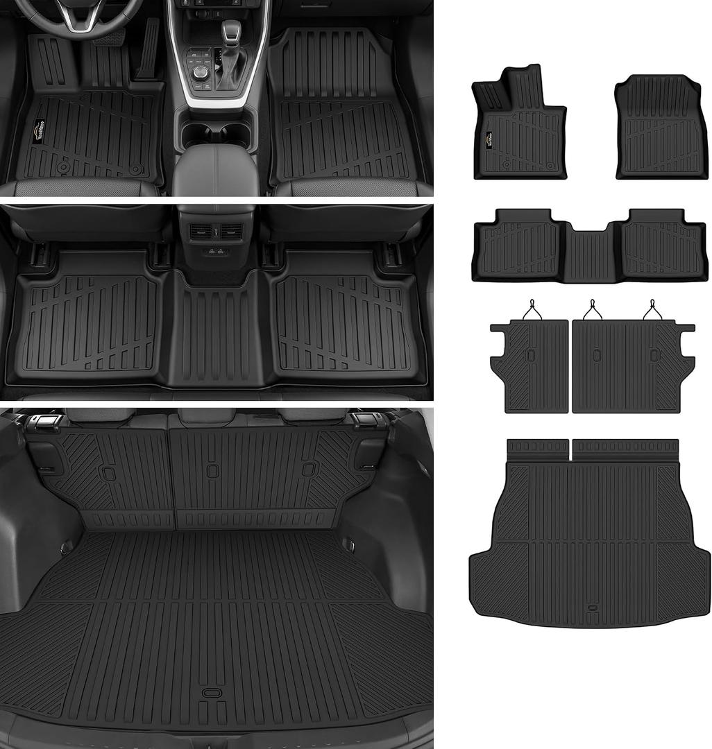 Floor Mats & Cargo Mat & Backrest Mat Custom for Toyota RAV4 PHEV 2026