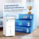 6,000 Sq.Ft Most Efficient Energy Star 2025 Dehumidifier,Vellgoo Max 140 Pint/D Smart Compressor Dehumidifier for Basement with Drain Hose, for Home,Large Rooms