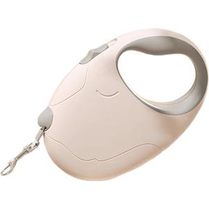 Retractable Dog Leash, 16ft Strong Nylon, 360 Tangle-Free, Dog Pattern for Small, Medium, and Large Dogs Up to 110 lbs (Pink)