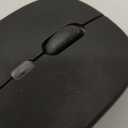 Wireless Bluetooth Mouse, Rechargeable, LED, Silent, Ultra-thin Design (Bluetooth 5.2 and 2.4GHz USB Receiver) | Portable Computer Mouse for Laptops, iPads, MacBooks and Apple Devices (Black)