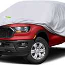 Kaugung Truck Cover Fit Ford Ranger from 1998 to 2025, Waterproof All Weather Full Pickup Cover, Outdoor Sun UV Rain Dust Protection. (Silver)