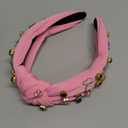 YARIEW Witch Headbands for Women Knotted Headband with Crown Magic Wand Witch Theme Birthday Party