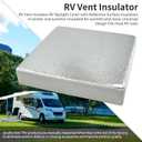 14"x14"x3" RV Vent Insulator (1-Pack) - Universal Reflective Skylight Cover for Camper Vents, Thermal Insulation & Noise Reduction, Fits 14x14 Inch RV Sunroof