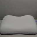 C CUSHION LAB Deep Sleep Pillow, Patented Ergonomic Contour Design for Side & Back Sleepers, Orthopedic Cervical Shape Gently Cradles Head & Provides Neck Support & Shoulder Pain Relief - Calm Grey