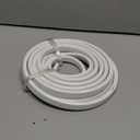 Rubber Edge Trim, U Channel Edge Trim with Metal Clips Edge Guard Protector, PVC Rubber Seal Strip for Sheet Metal, Car Doors, Hatches, Table Corners, Fit 3/64" to 1/4"(1.2mm-6.4mm), 16Ft, White