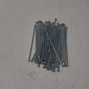 40 Pack - 10" Solid Galvanized Non-Rust Metal Garden Stakes, Spiral Landscape Edging Spikes/Anchors, for Paver Edging, Weed Barriers, Turf, House Construction, Carpentry Nail, Tent, Anchoring Spikes