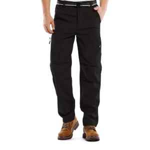 Jessie Kidden Mens Waterproof Hiking Pants, Outdoor Snow Ski Fishing Fleece Lined Insulated Soft Shell Winter Pants, XL