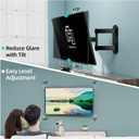 HCMOUNTING Outdoor Full Motion Weatherproof TV Wall Mount for 26-65 inch Flat/Curved TVs up to 88 lbs, Heavy Duty Swivel TV Mount with Single Stud Design,Smooth Extension,Max VESA 400x400mm,HC3402