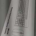 Wireless Keyboard and Mouse Combo, Full Size Silent Ergonomic Keyboard and Mouse, Long Battery Life, Optical Mouse, 2.4G Lag-Free Cordless Mice Keyboard for Computer, Mac, Laptop, PC, Windows (Black)