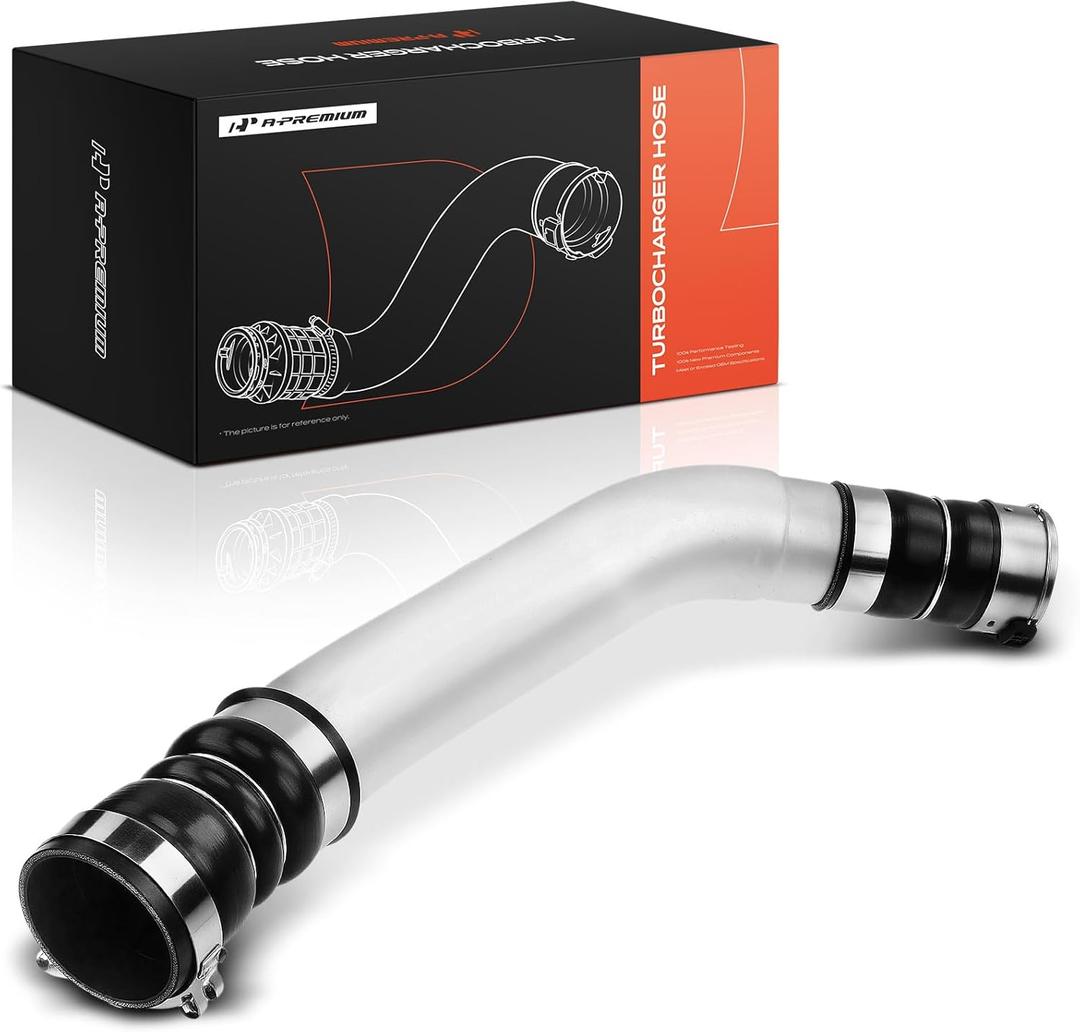 A-Premium Turbocharger Intercooler Hose Compatible with Ford F-250 Super Duty 2011 2012 2013 2014, V8 6.7L Turbocharged, with 1 Clamp, Replace# BC3Z6C646A, BC3Z-6C646-A
