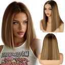 NOSTALGIA Short Straight T Part HD Lace Front Wigs Pre Plucked Pre Cut No Glue Lace Closure Wigs for Party and Daily Use(14 Inch)