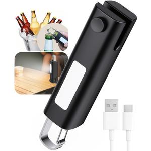 4 in 1 Mini Bag Sealer, Bag Sealer Heat Seal with Cutter, USB C Rechargeable Chip Bag Sealer Heat Seal, Portable Bag Resealer for Plastic Bags Snacks & Food Storage, Matte Black