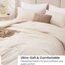 Love's cabin Beige Full Comforter Set, 3-Piece Prewashed Full Size Bedding Set with 1 Comforter (79" x 90") and 2 Pillowcases (20" x 26"), Lightweight & Breathable Bed Set for All Seasons | Soft, Breathable, Lightweight, Comfortable