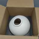 White Ceramic Vase, Rustic, 7.5 Inch
