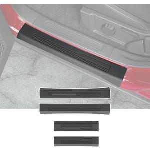 powoq Door Sill Protector Compatible with 2021-2024 Ford Bronco Car Door Protector TPE 4 Door Car Sill Guard Replacement for 2021-2024 Ford Bronco Accessories