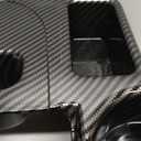 Carbon Fiber Cup Holder Attachment for Center Console | Compatible with 2003-2012 Dodge Ram 1500 2500 3500 Truck | Replaces SS281AZAA Front Seat Add-On Cupholder Tray Insert