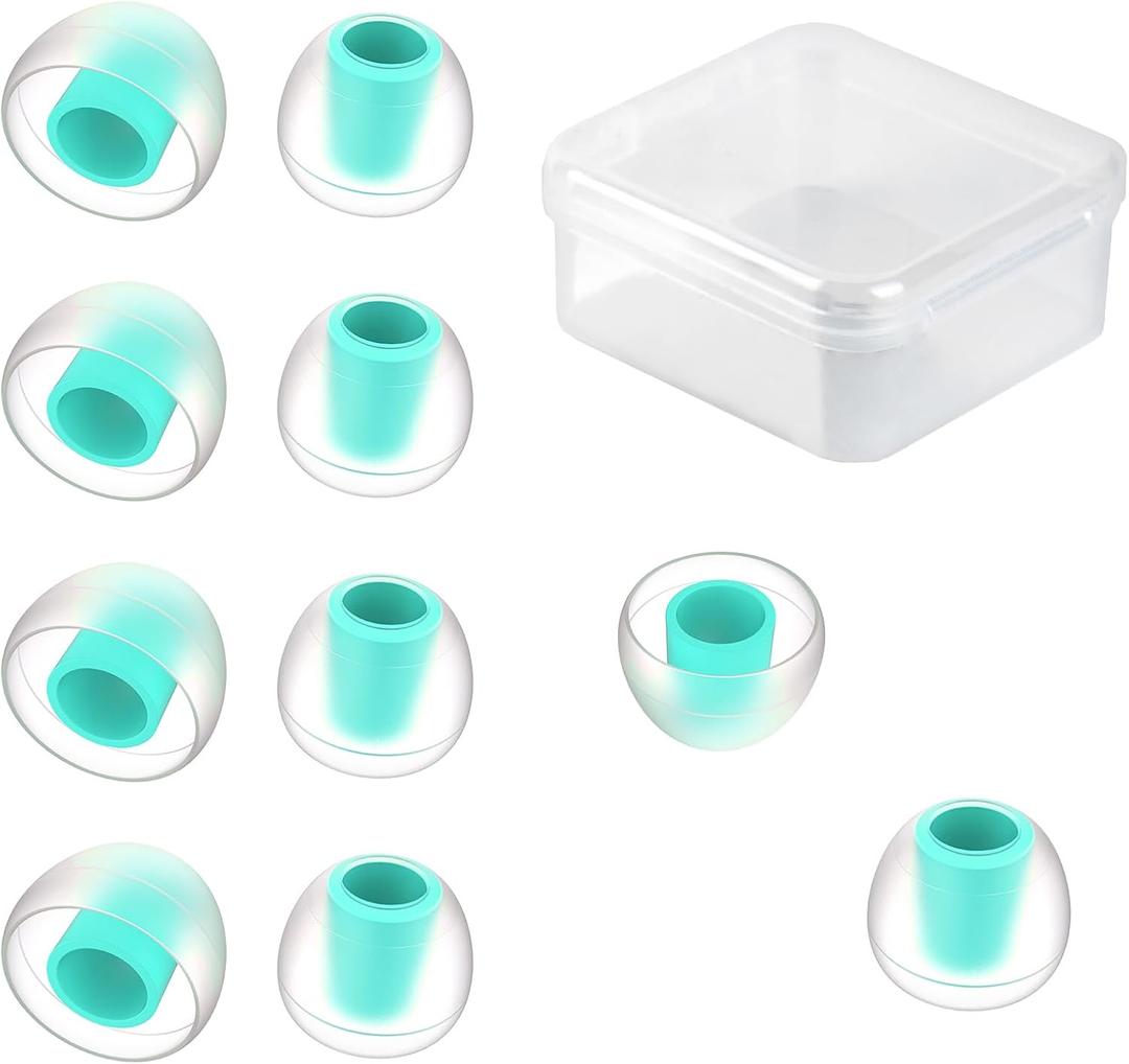 5 Pairs KBEAR 07 Ear Tips, KINBOOFI Silicone IEM Eartips, KZ Earbuds Eartips for KZ ZST ZS10 PRO AS10 ZSN ZSN ZSN PRO X ZSN PRO ZAR ZS10 PRO X Wired Headphone (Blue,M+/M+/M+,5 Paris)