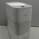 JOYBOS Bathroom Trash Can with Lid, 3.8 Gallon Slim Garbage Can, Small Plastic Trash Bin, Narrow Motion Sensor Trash Can for Bedroom, Rv, Office White