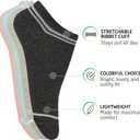 HOT FEET Thin Ankle Socks for Women & Girls Fun & Cute Low Cut No Show Socks, Stocking Stuffers, 6, 8, 18 PK Size 4-10