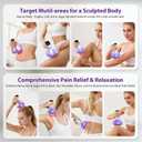 Lymphatic Drainage Massager, Anti Cellulite Massage Tool For Thigh & Belly Stretch Marks & Cellulite Reduction, Handheld Massage tools for Sciatica Nerve, Legs, Arms, Hip, Muscle, Low Back Pain Relief