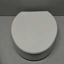 KOHLER 25875-0 Hyten 3" Height, Elevated Soft Close Elongated Toilet Seat, Contoured Seat with Grip-Tight Bumpers, Quick-Attach Hardware, No Slam Toilet Seat, White