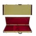 CAPRIFUL Electric guitar hardshell case leather case bag with internal guitar bag soft layer with locking latch waterproof (Yellow)