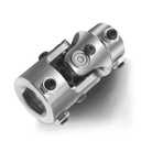 1" DD X 3/4" DD Chrome Steering Universal Joint Single U Joint Shaft,Total Length: 83mm (3-1/4")